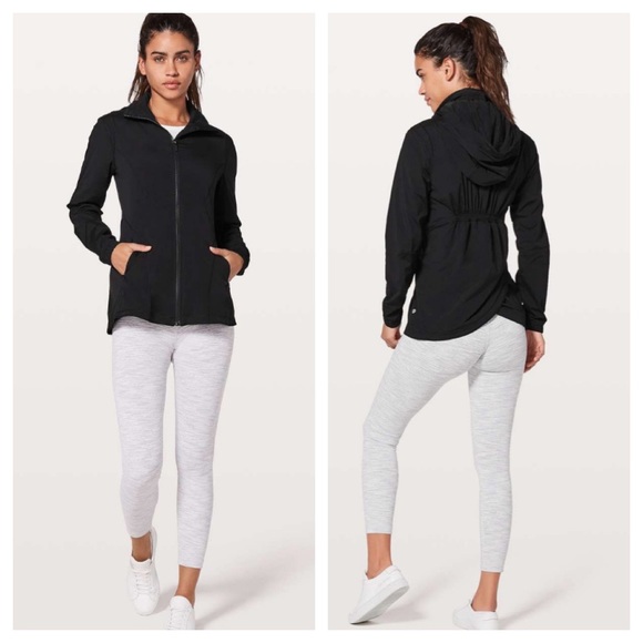 lululemon athletica Jackets & Blazers - Lululemon Black Such A Cinch Jacket Light Weight Water Repellent